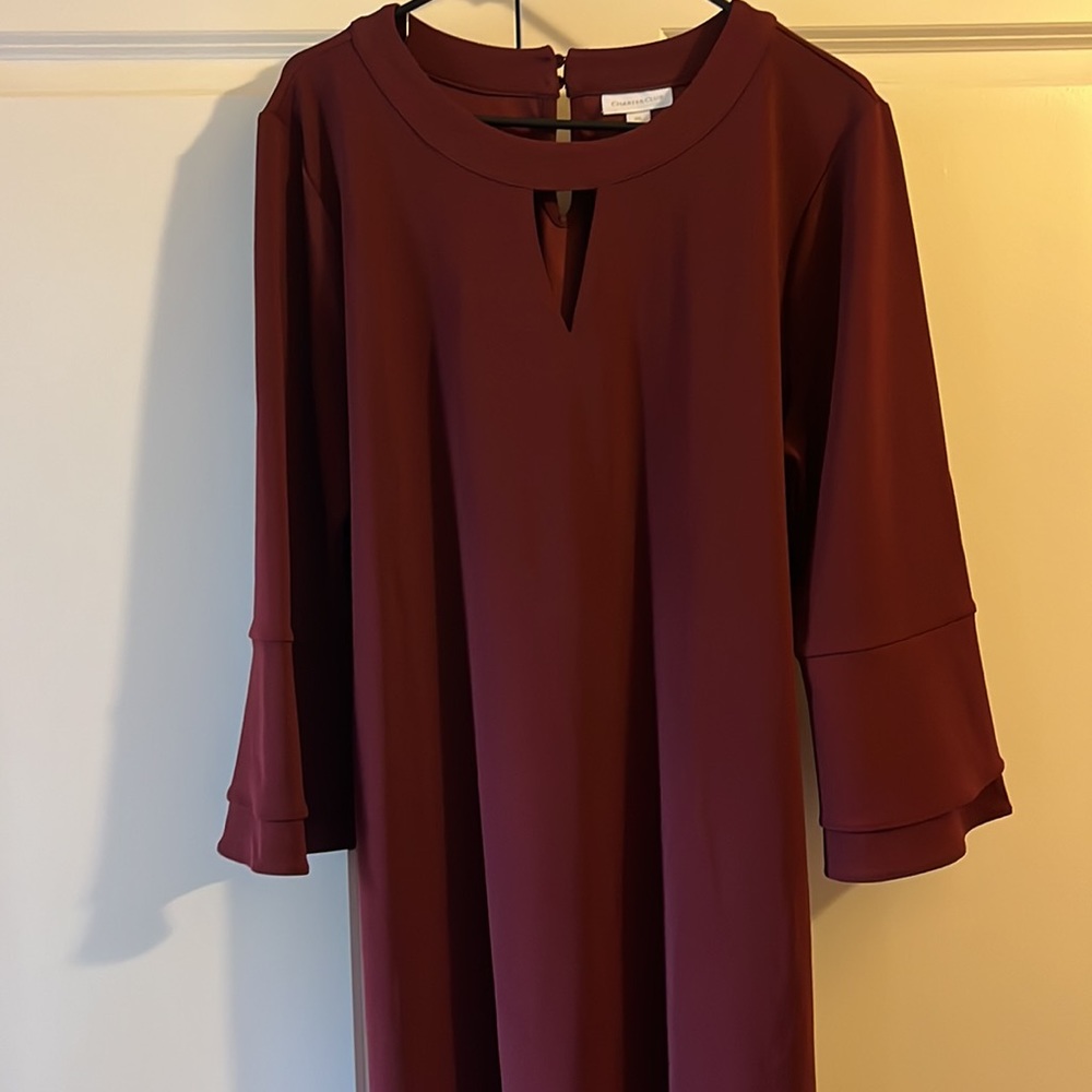 Women’s Maroon/Wine classic A-line dress